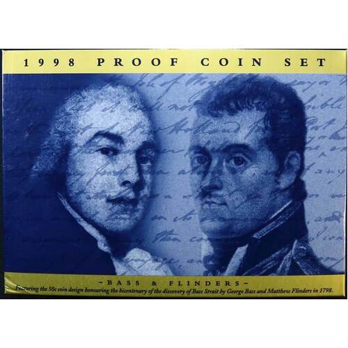Australia 1998 Proof Coin Set Bass and Flinders