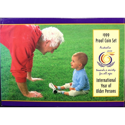 Australia 1999 Proof Coin Set Year of the Older Person