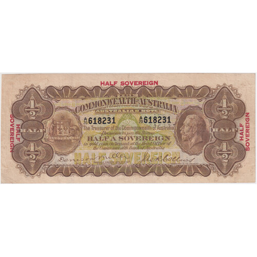 1923 Ten Shilling Miller/Collins R4 good VF