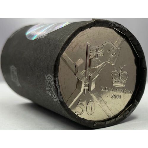 2000 50 Cent Cotton & Co Roll of 20 Coins Royal Visit