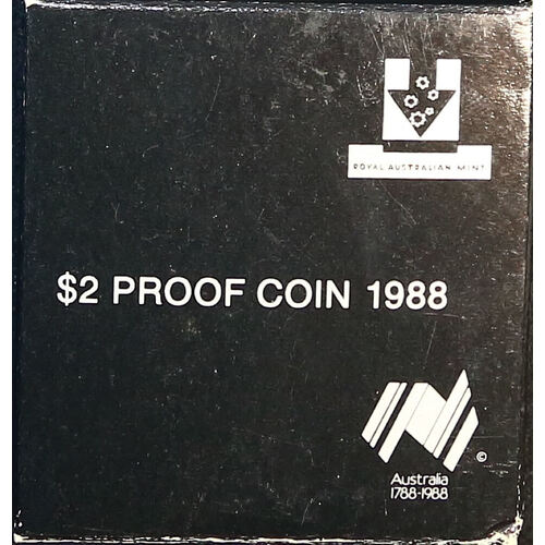 1988 Two Dollar Silver Proof Coin - Bicentennial