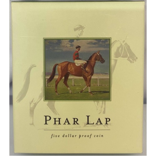 2000 5 Dollar Proof Coin Phar Lap