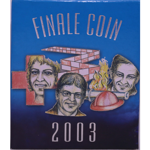 2003 Silver 5 Dollar Proof Finale Coin Volunteers - Hologram