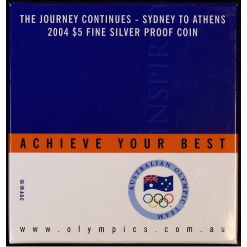 2004 $5 Silver Proof Coin Journey Continues