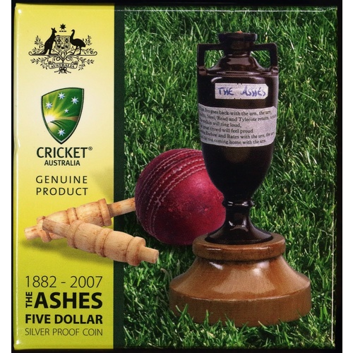 2007 Five Dollar Silver Proof Coin The Ashes