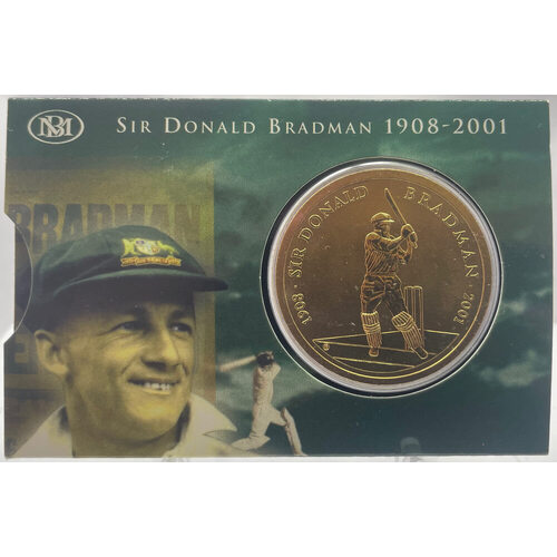 2001 Five Dollar Uncirculated - Don Bradman