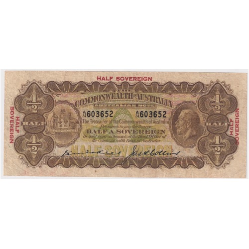 1926 Ten Shilling Kell/Collins R5 about VF