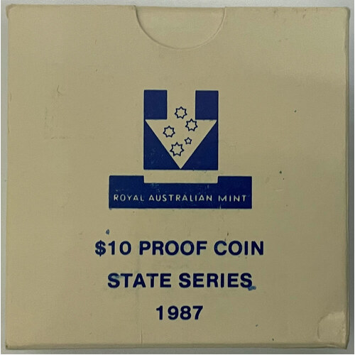 1987 Silver 10 Dollar Proof Coin State Series New South Wales