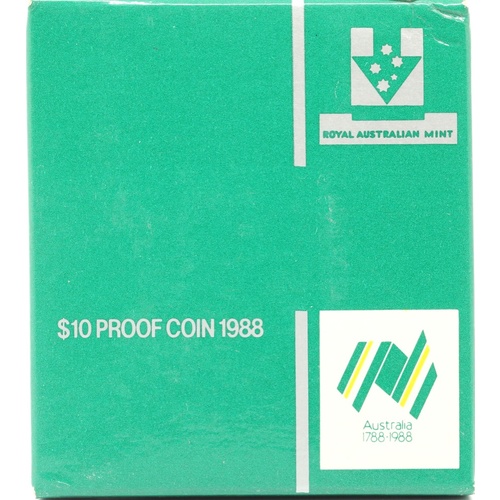 1988 Silver 10 Dollar Proof Coin Bicentennial