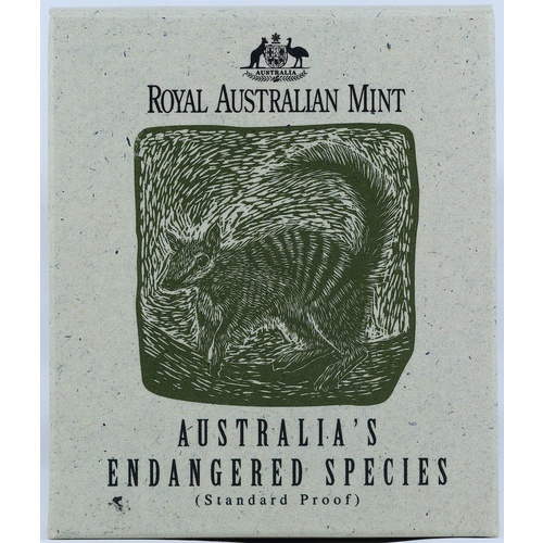 1995 Silver 10 Dollar Proof Coin Numbat