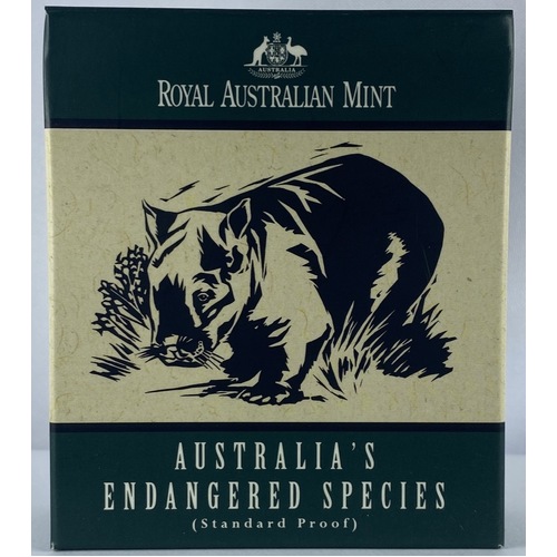 1998 Ten Dollar Silver Proof Coin Wombat