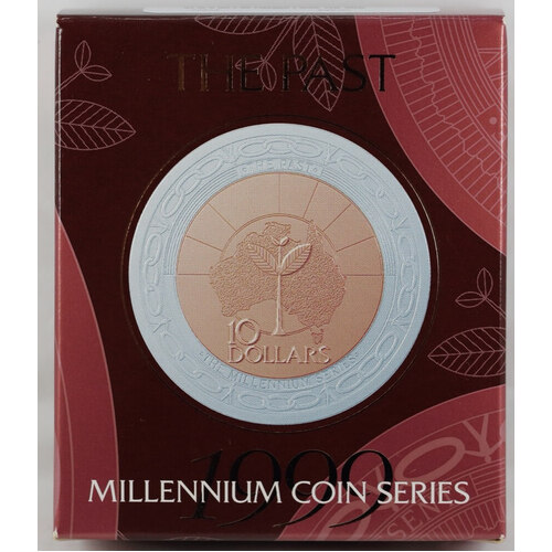 1999 Silver 10 Dollar Proof Coin Millennium Past