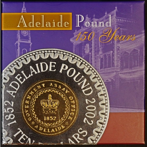 2002 Silver 10 Dollar Proof Coin Adelaide Pound