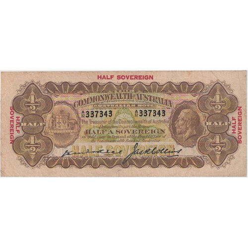 1926 Ten Shilling Kell/Collins R5 good VF