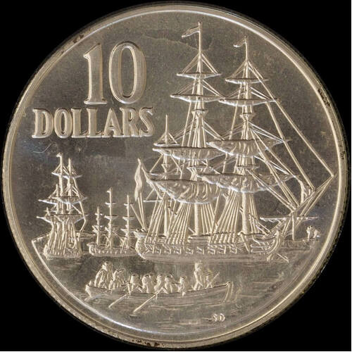 1988 10 Dollar Uncirculated Coin First Fleet Bicentenary 