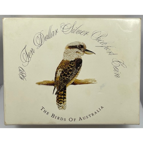 1989 Ten Dollar Silver Piedfort Proof Kookaburra