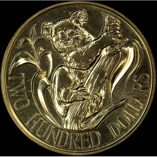 1980 Two Hundred Dollar Gold Unc Coin Koala