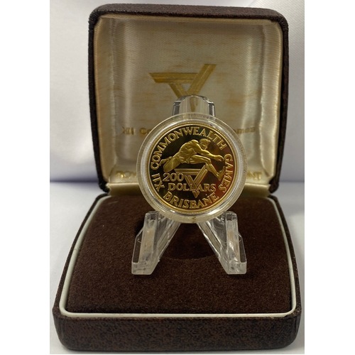 1982 Two Hundred Dollar Gold Proof Coin Commonwealth Games