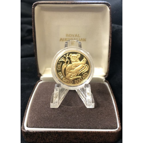 1985 Two Hundred Dollar Proof Gold Coin - Koala