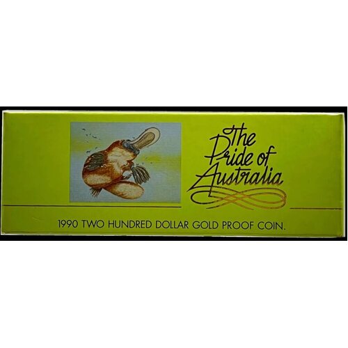 1990 Two Hundred Dollar Gold Proof Coin - Platypus