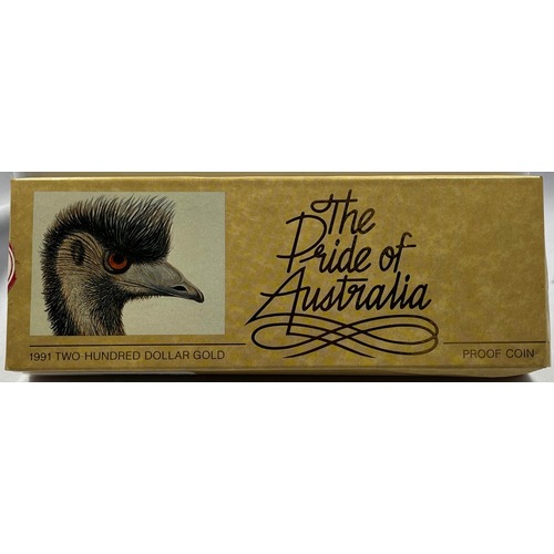 1991 Two Hundred Dollar Gold Proof Coin - Emu