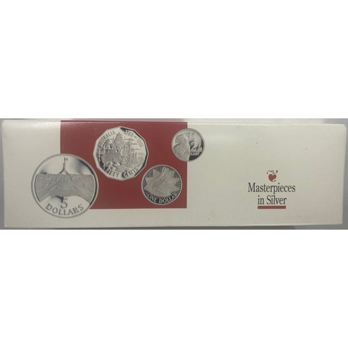 1988 Masterpieces in Silver Proof Coin Set