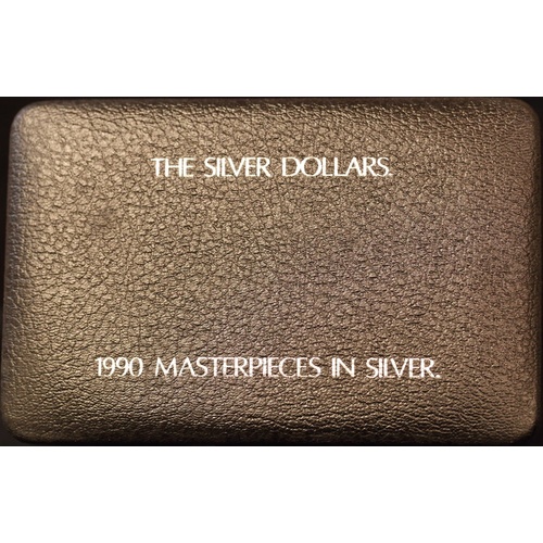 1990 Masterpieces in Silver Proof Coin Set