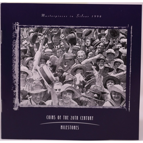 1998 Masterpieces in Silver Proof Coin Set Milestones