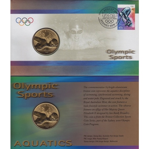 2000 5 Dollar PNC Sydney Olympics Swimming