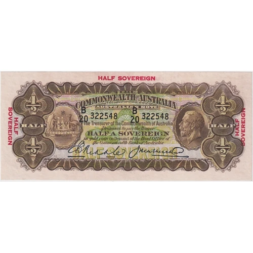 1928 Ten Shilling Riddle/Heathershaw R7 about Unc