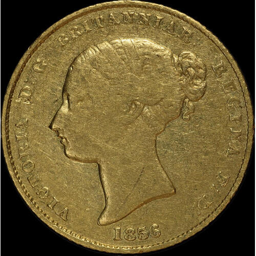 1856 Sydney Mint Type I Half Sovereign Fine