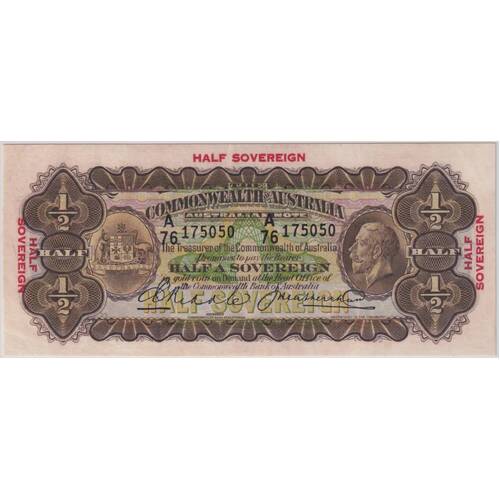 1928 Ten Shilling Riddle/Heathershaw R7 PMG AU55 EPQ