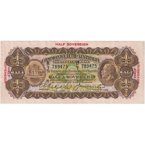 1928 Ten Shilling Riddle/Heathershaw R7 good VF