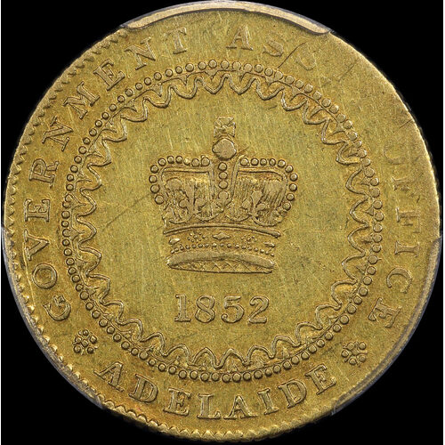 1852 Type II Gold Adelaide Pound PCGS XF45