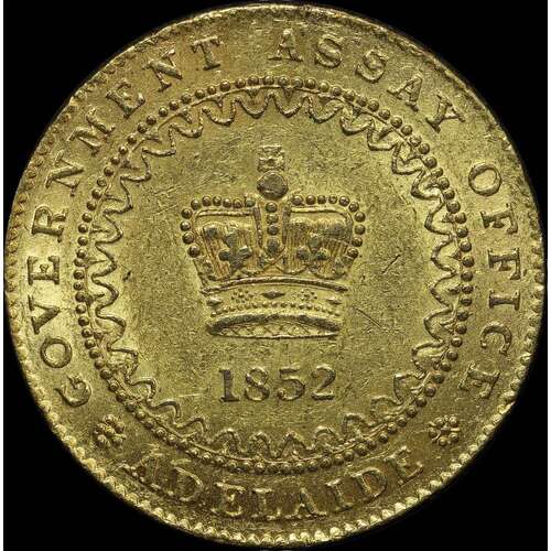 1852 Type II Adelaide Pound Unc (PCGS MS61)