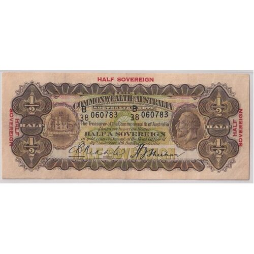 1933 Ten Shilling Riddle/Sheehan R8aL PCGS VF25