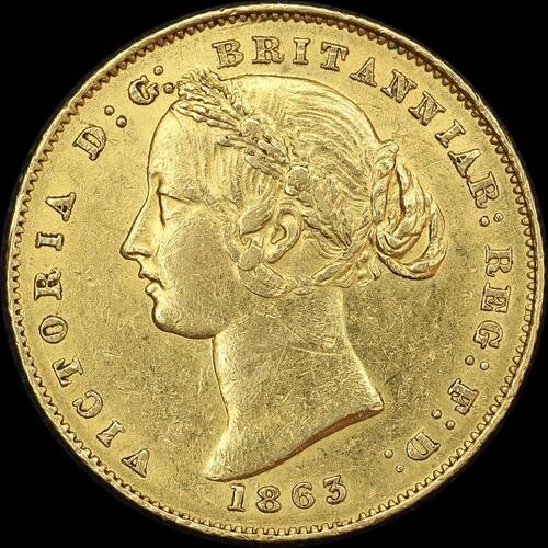 1863 Sydney Mint Type II Sovereign Very Fine
