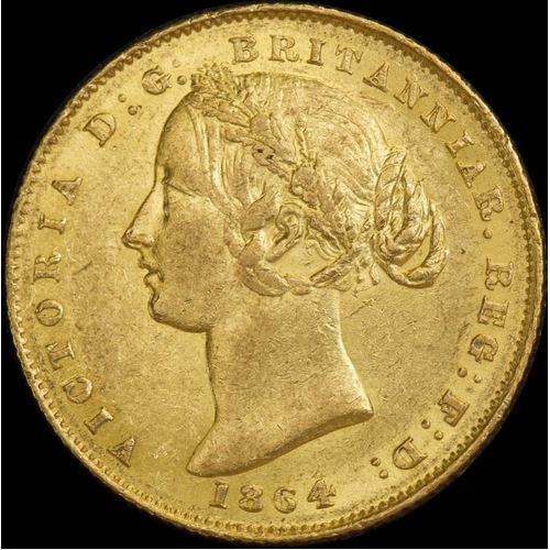 1864 Sydney Mint Type II Sovereign about EF