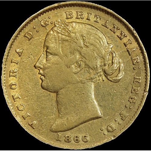 1866 Sydney Mint Type II Sovereign good Fine