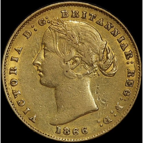 1866 Sydney Mint Type II Sovereign Very Fine