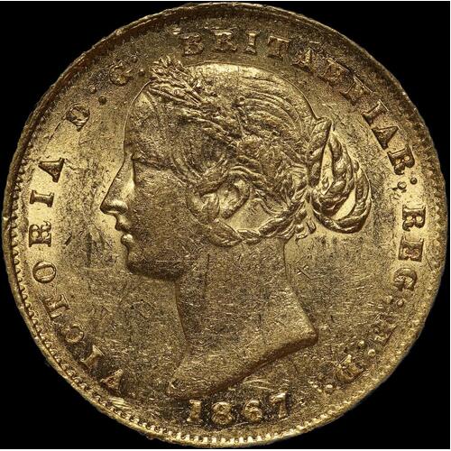 1867 Sydney Mint Type II Sovereign Extremely Fine