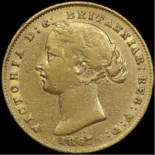1867 Sydney Mint Type II Sovereign Fine