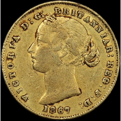 1867 Sydney Mint Type II Sovereign good Fine