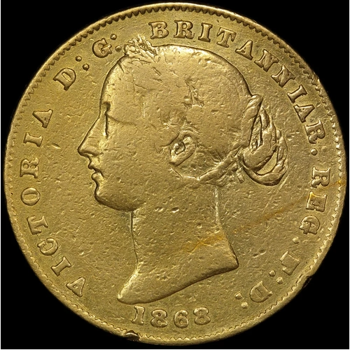 1868 Sydney Mint Type II Sovereign Fine