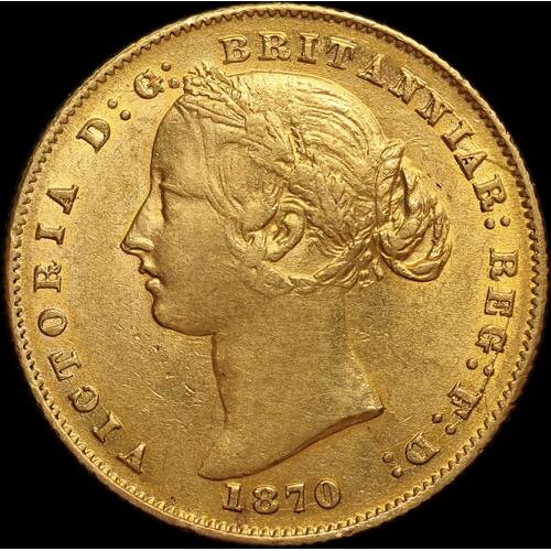 1870 Sydney Mint Type II Sovereign good EF