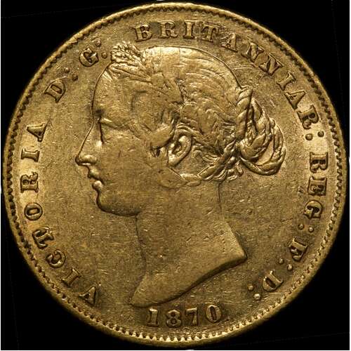 1870 Sydney Mint Type II Sovereign Very Fine