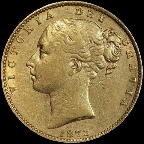 1872 Sydney Shield Sovereign Extremely Fine