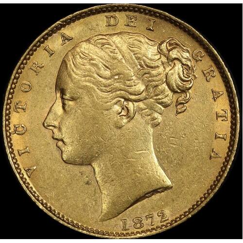 1872 Sydney Shield Sovereign good VF