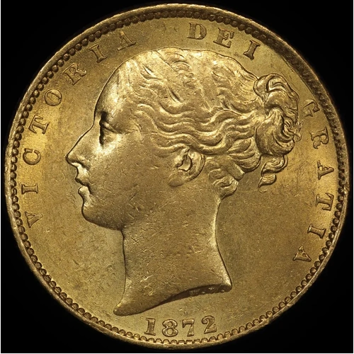 1872 Melbourne Shield Sovereign good EF