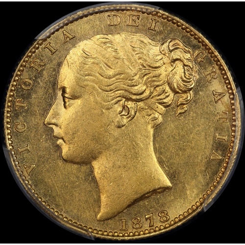 1878 Sydney Shield Sovereign Unc (PCGS MS61)